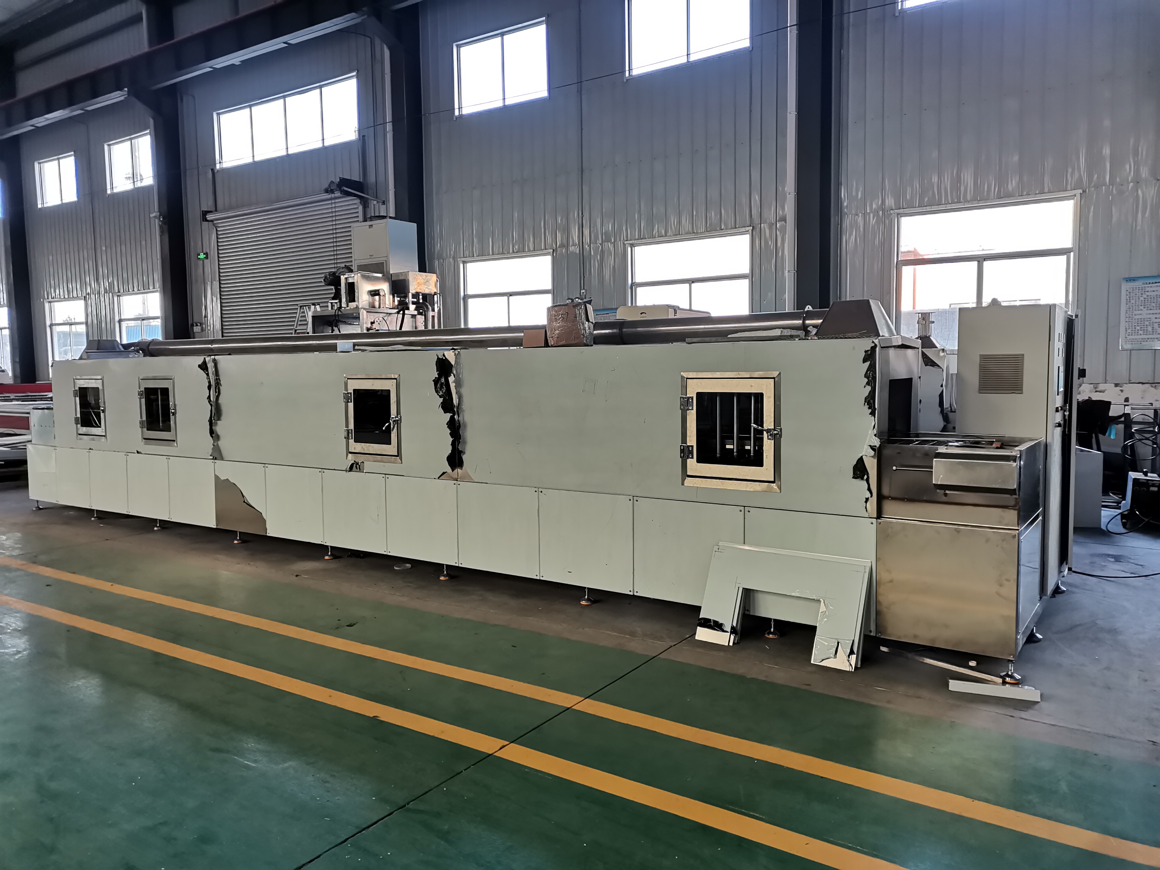 曲軸除油除銹通過式噴淋清洗機